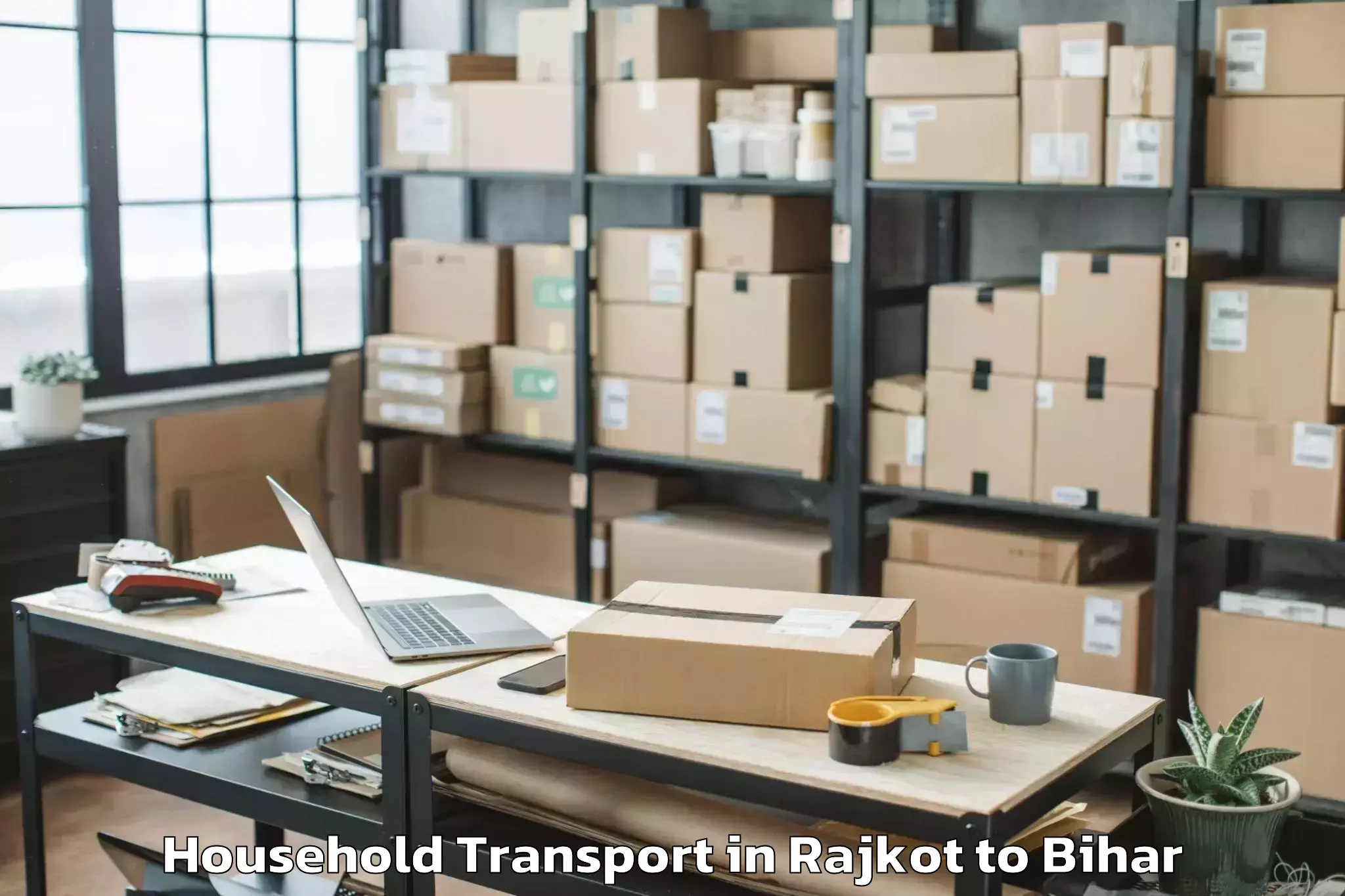 Get Rajkot to Bhinder Household Transport